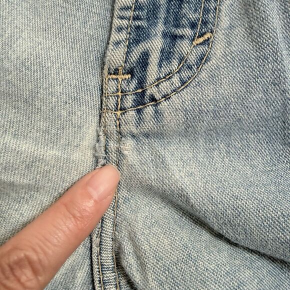 VTG 90s GAP Wide Leg Jeans Made in USA 28x30 Baggy Thrashed Grunge Skater Unisex - Picture 5 of 16